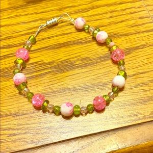Pink and green